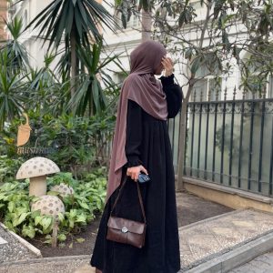 فستان الأميرات من مسلمه لون اسود